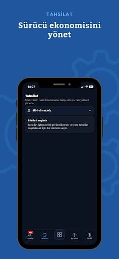 Tülekler yönetim uygulaması tahsilat ekranı